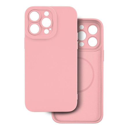 cover  silicone iphone 16 pro rosa compatibile magsafe