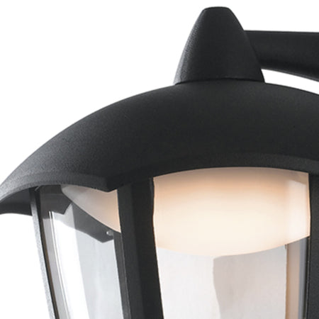 Applique da parete per esterno 12W a led nera Grace Down