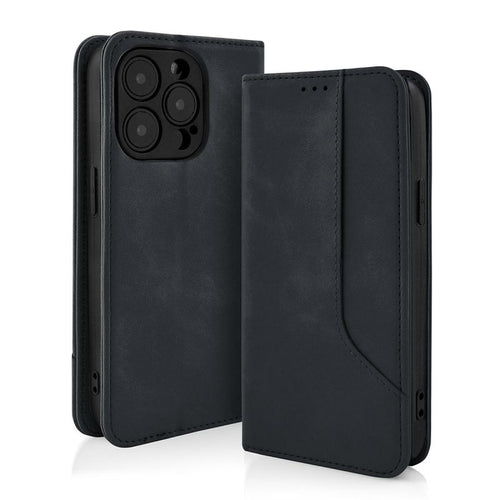 custodia a libro samsung m55 con porta carte di credito chiusura magnetica nera