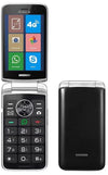 telefono gsm boss 4g flip con whatsapp nero