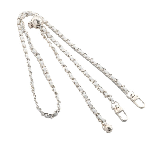 laccio portatelefono universale da collo bianco - silver