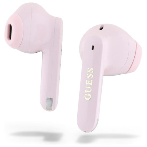 auricolare vivavoce bluetooth guess rosa tws base di ricarica