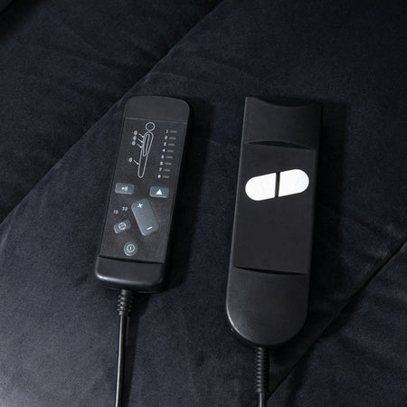 poltrona anziani disabili elettrica alza persona soggiorno salotto poltrona letto relax massaggiante con telecomando punti massaggio vibrazione riscaldante alzata assistita massaggi imbottita velluto grigio poltrone elettriche R5B713-090V90CGGG7