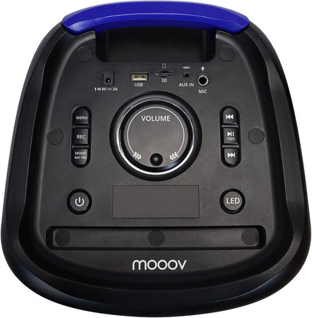 trolley party speaker bluetooth potenza massima 200 Watt con doppio woofer led multicolor