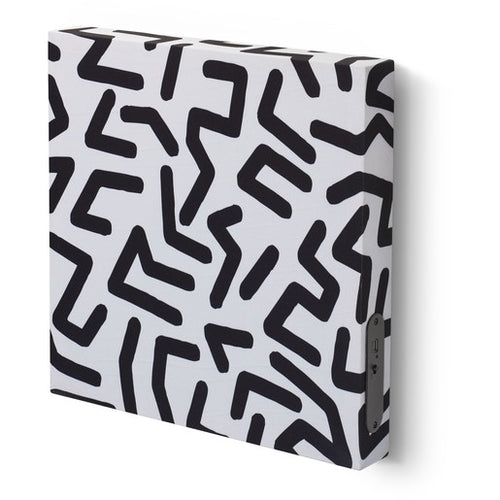 quadro in tessuto con funzione altoparlente bluetooth fanatsie lineemisure 30x30x4cm