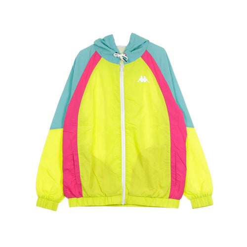 KAPPA Giacca a Vento Uomo Authentic 90 Bertes Lime/light Green/fuchsia da uomo