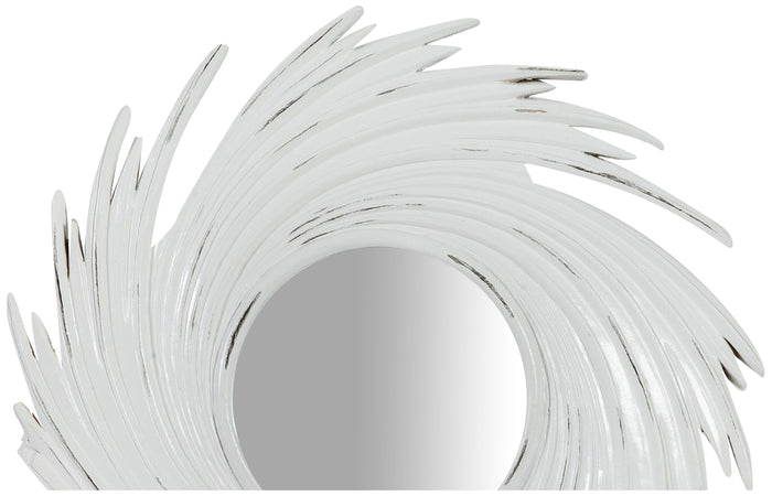Biscottini Specchiera da appoggio L24xPR1,5xH24 cm finitura bianco anticato Realizzata