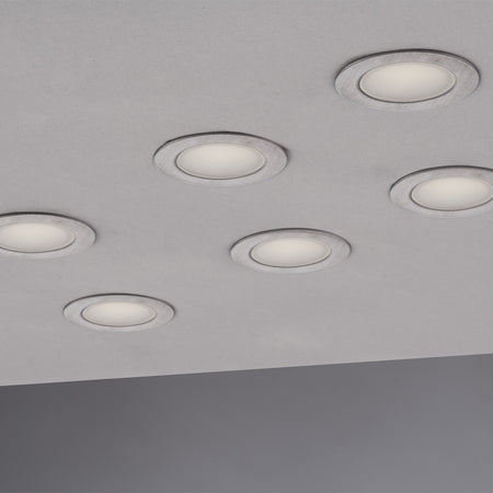 Kit 6 Segnapassi da incasso 0,6W a led nickel Chain Flat