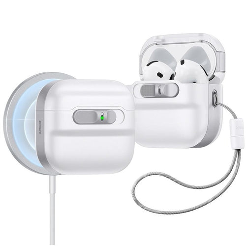 custodia per airpods 4° generazione magsafe bianca