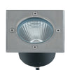 Faro da incasso per esterno 8W a led acciaio Split Square