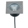 Faro da incasso per esterno 12W a led acciaio Split Square