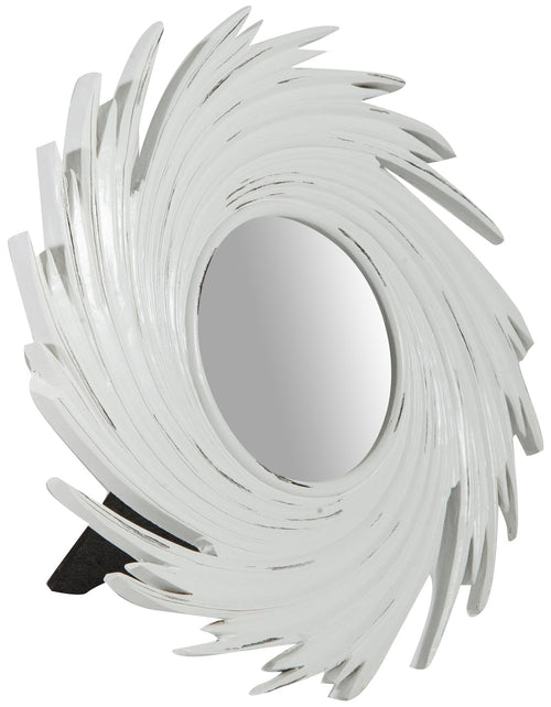 Biscottini Specchiera da appoggio L24xPR1,5xH24 cm finitura bianco anticato Realizzata
