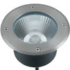Faro da incasso per esterno 12W a led acciaio Split Round