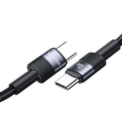 cavo dati usb-c / usb-c antistrappo 100cm 60w nero in box cilindrico da espositore