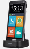 brondi amico Smartphone s+b 4g doppia fotocamera 5mp+5mp display da 5,7 android 12abbinabile braccialetto sos con sensore di cad