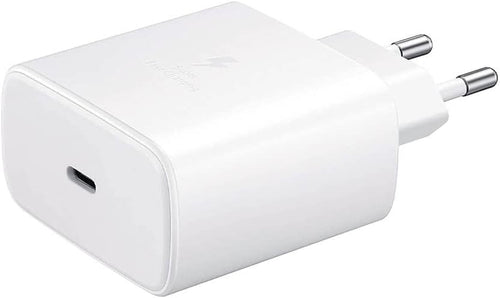 caricabatteria originale samsung 45 watt usb-c senza cavo bianco