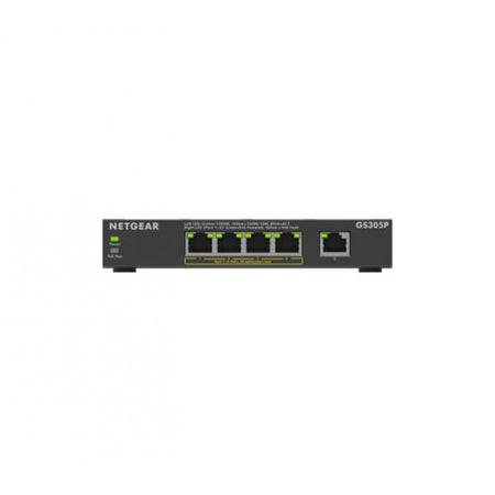 NETGEAR GS305Pv3 Non gestito Gigabit Ethernet [10/100/1000] Supporto Power over Ethernet [PoE] Nero (NETGEAR - router)