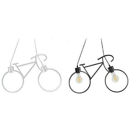 Lampadario A Sospensione E27 Da Soffitto A Forma Di Bicicletta Lampada Bici A10