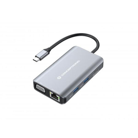 DOCKING STATION TYPE C 7IN1 1*HDMI/1*VGA/3*USB 3.0/1*USB C PD