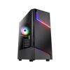 Il case Cougar MX360 RGB e' un Middle tower, con supporto per mainboard ATX. Puo' ospitare fino a 2 hard disk.