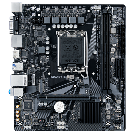 Gigabyte H610M S2H V2 - 1.0 - scheda madre - micro ATX - socket LGA1700 - chipset H610 - USB 3.2 Gen 1 - Gigabit LAN - grafica integrata (CPU richiesta)