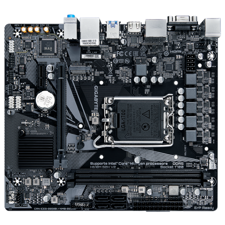Gigabyte H610M S2H V2 - 1.0 - scheda madre - micro ATX - socket LGA1700 - chipset H610 - USB 3.2 Gen 1 - Gigabit LAN - grafica integrata (CPU richiesta)