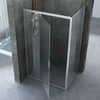 Box doccia due lati battente JADE trasparente porta battente esterna