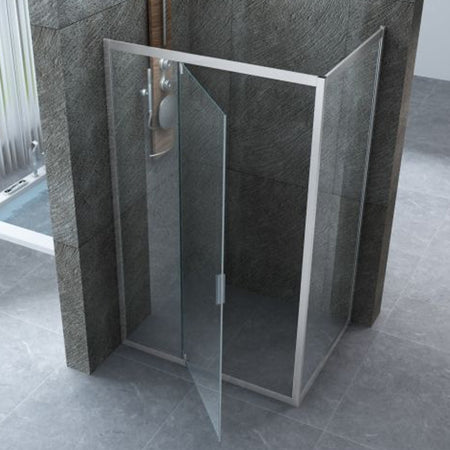 Box doccia due lati battente JADE trasparente porta battente esterna