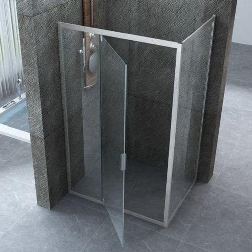 Box doccia due lati battente JADE trasparente porta battente esterna