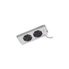 Gruppo di 2 Ventole a Soffitto Senza Termostato per Rack 19'' Grigio