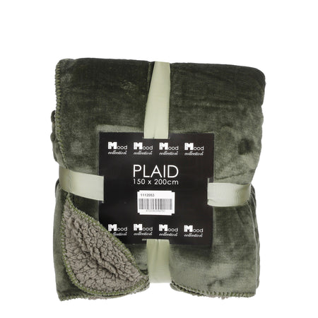 Plaid "Mardy" color antracite in pile 200x150 cm per decorazioni natalizie