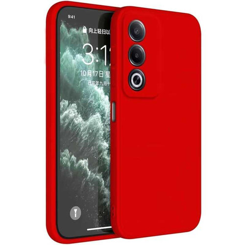 cover in silicone per oppo a80 rossa