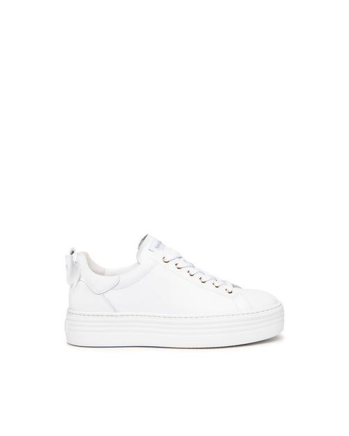 Nero Giardini sneakers bianca con fiocco E306521D707