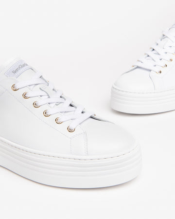 Nero Giardini sneakers bianca con fiocco E306521D707