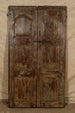 Biscottini Porta portone in legno massello e ferro da interno o da esterno vecchia e antica medievale scorrevole