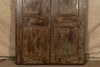 Biscottini Porta portone in legno massello e ferro da interno o da esterno vecchia e antica medievale scorrevole