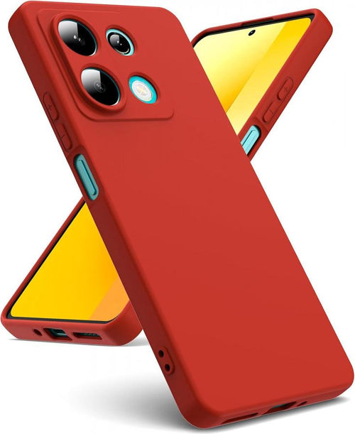 custodia in tpu per xiaomi redmi 13 5G rossa