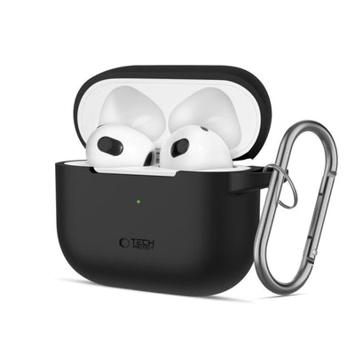 cover per airpods 3 nera con moschettone