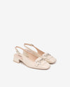Nero Giardini Slingback donna in vernice col. latte con fibbia E512331D711