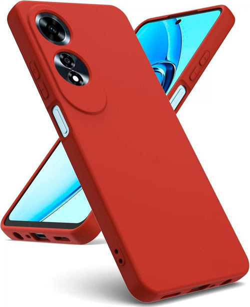 cover in silicone per oppo a60 rossa