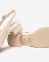 Nero Giardini Slingback donna in vernice col. latte con fibbia E512331D711