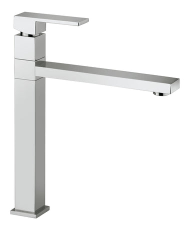 Rubinetto miscelatore da cucina quadro cromato Slim