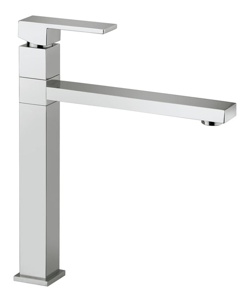 Rubinetto miscelatore da cucina quadro cromato Slim