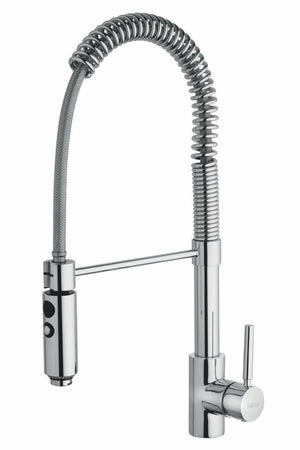 Rubinetto miscelatore da cucina con molla cromato Hyperflex