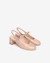 Nero Giardini slingback donna in vernice col. cipria E512341D614