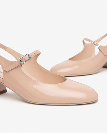 Nero Giardini slingback donna in vernice col. cipria E512341D614