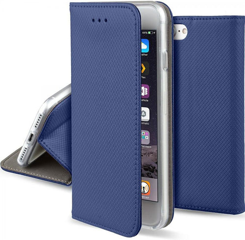 book oppo A80 Blu navy con porta carte di credito chiusura magnetica