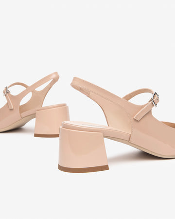 Nero Giardini slingback donna in vernice col. cipria E512341D614