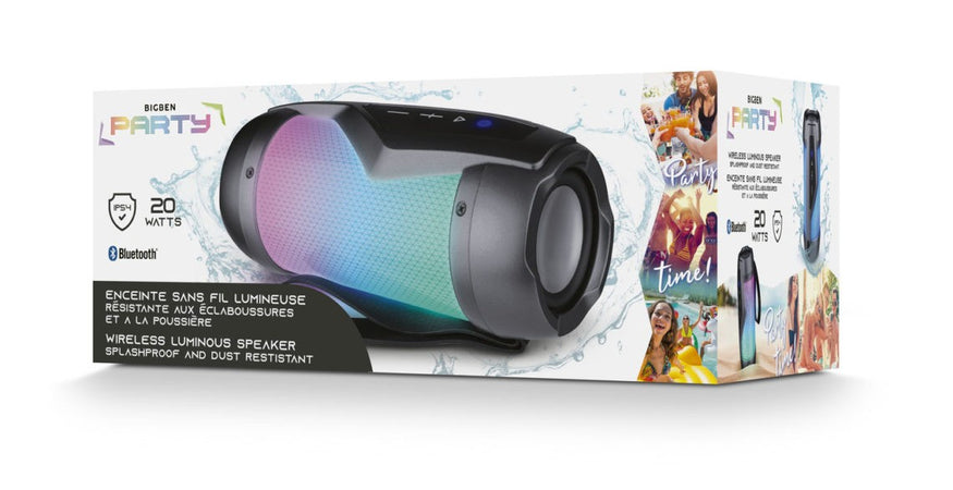 speaker bluetooth luminoso 20w multicolor tws ricaricabile IP54
