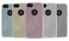 cover glitter iphone 7/8 plus silver